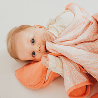 Dětská bambusová deka Peach Maze – Apricot 1,5 TOG